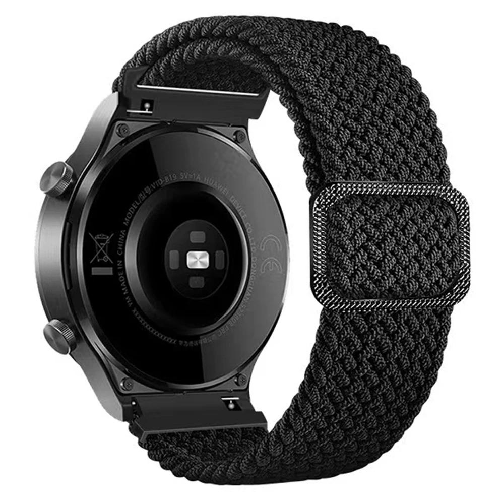 20mm 22mm Nylonový sportovní řemínek na hodinky Pro Samsung Gear S2/S3 Classic/Galaxy Watch7 6 5Pro 4 /Active 2 Tkaný pásek Prodyšný náramek