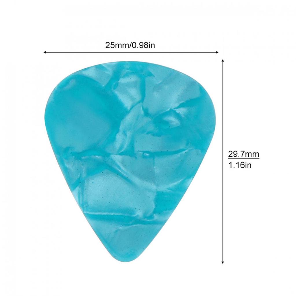 24 sztuk kostki do gitary 0,5 mm / 0,75 mm Gładka gitara Ukulele Plectrum z pudełkiem