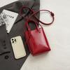 Mini-Crossbody-Tasche aus PU-Leder für Damen   Koreanische Mode Luxuriöse Umhängetaschen Damen Einfache Retro-Handtaschen und Geldbörsen
