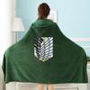 Attack On Titan Blanket Cloak Shingeki No Kyojin Survey Corps Cloak Cape Flannel Cosplay Costume Hoodie