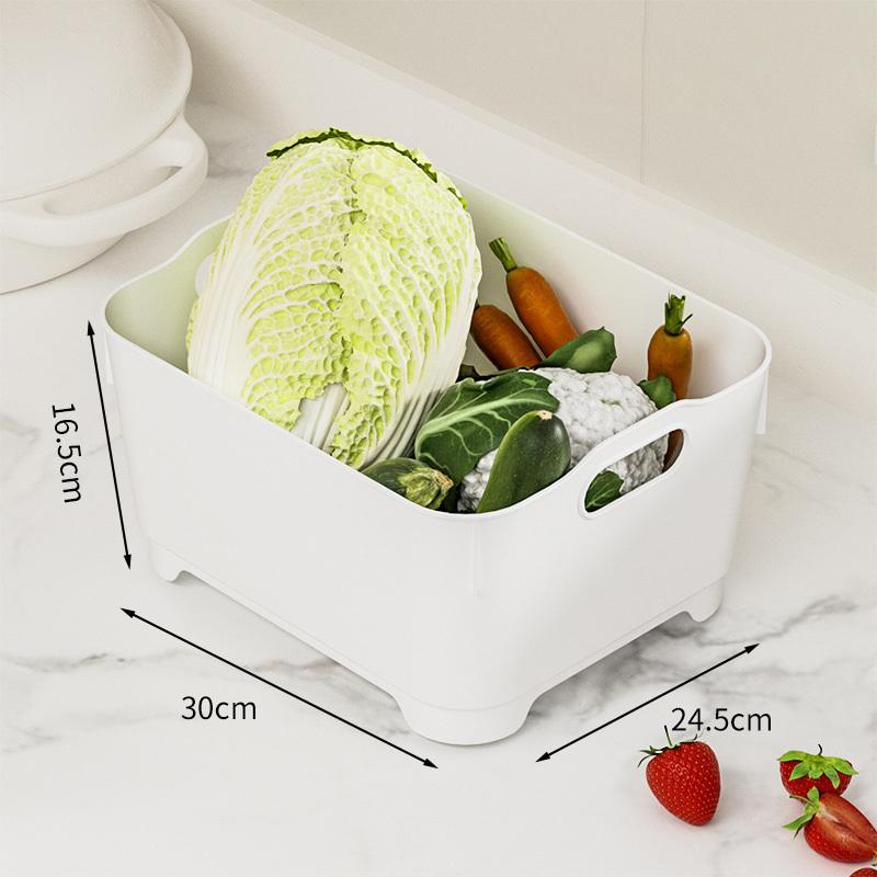 Бытовая Простая Портативная Полный Набор Корзина для Мытья Овощей Кухонная Сливная Корзина Утолщенная Мобильная Корзина для Мытья Овощей