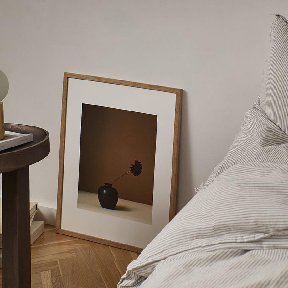 Abstract Geometric Leaf Swallow Ginkgo Vase Wall Art Canvas Painting Nordic Posters and Print Wall Picture for Living Room Decor No Frame