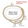 Ladies Personality Temperament Chain Round Bead Waist Belt Geometric U-shaped Tassel Lock-shaped Multi-element Belt Waist Chain