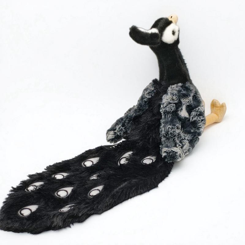 21/48cm Simulation Belle Poupée Peluche Paon Coloré Longue Queue Animal Paon Jouet en Peluche Décoration de Maison Cadeau Pour Enfants see choose option