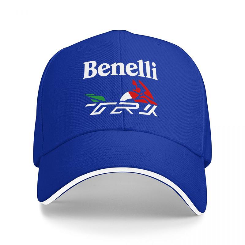 Benelli TRK Logo Vyšívaná Baseballová Čepice Černá Klasický Střih Nastavitelná Čepice pro Motocyklové Nadšence a Dobrodružné Jezdce