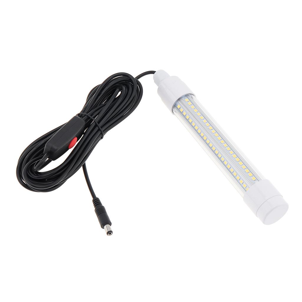 RTNLit 1600LM 16W White LED Fishing Lamp Submersible Deep Water 12-48V Fish Attraction Night Fishing 5M Cord Heavy Duty