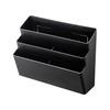 Buzunar magnetic lateral pentru frigider Yamazaki Jitsugyo, cu 3 niveluri, negru, aprox.. Turn 32X13X24.5cm 4497