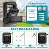 Key Lock Box, Waterproof Wall Mount Lock Box for Keys with Code, 4 Digit Combination Lockbox Resettable Code Security Safe Key Storage Box for Home