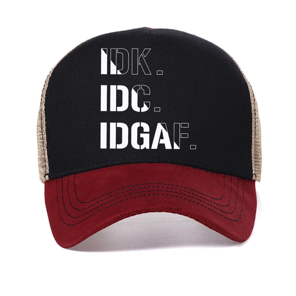 Non lo so, non mi interessa, non me ne frega Niente Cappellino da baseball grafico Uomo Casual Estivo Outdoor Quotidiano Vestibilità Rilassata traspirante Cappelli Snapback cappellino da camionista figo