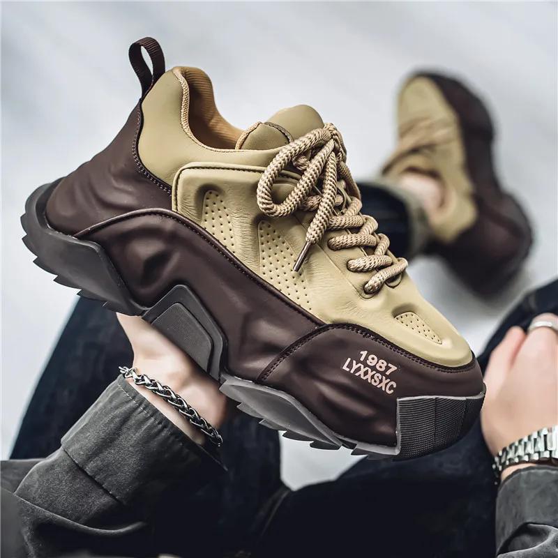 Mocassins Baskets pour hommes Baskets pour hommes Chaussures décontractées pour hommes Sport et loisirs Semelle épaisse Antidérapant Résistant à l'usure Vêtements de travail