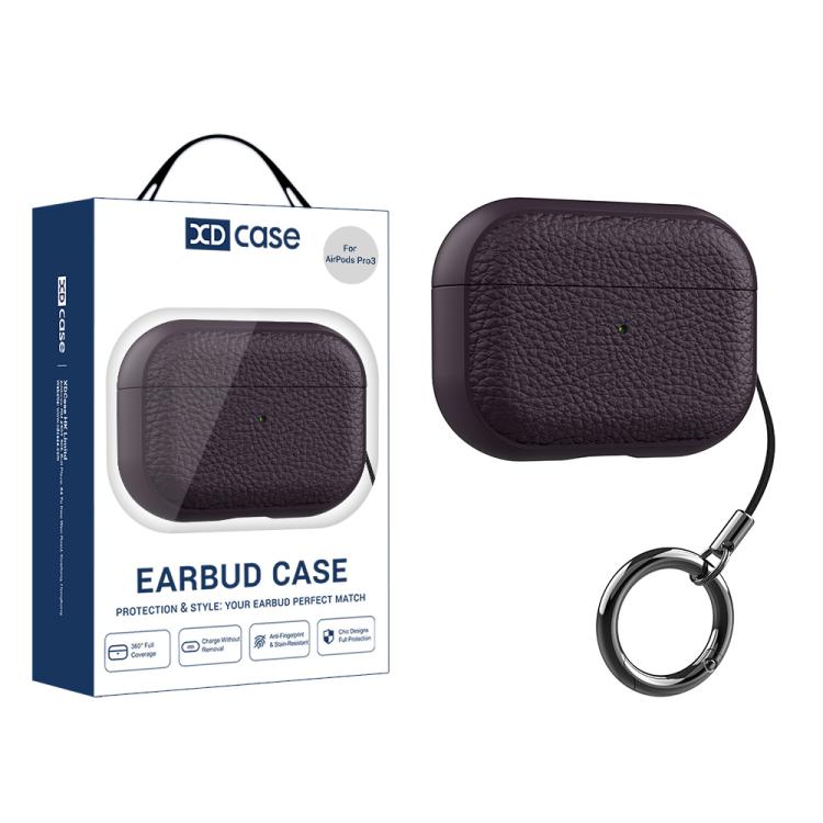 XDcase Lychee Texture TPU Earbuds Case with Buckle