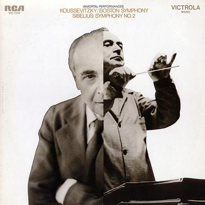 LP Record SIBELIUS / KOUSSEVITZKY, BOSTON SYM - Immortal Performances: Sibelius Sym VIC1510 RCA VICTROLA 1970 US Classical Used