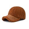 Solid Fashionable Color Imitation Wool Design Outdoor Casual Cap Baseball