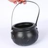 Halloween Candy Bucket Black Cauldron Holder Prop Bowl Halloween Decorations Party Bucket Trick or Treat Home Festive Decor