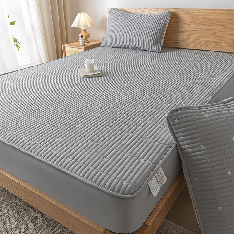 Safe Waterproof Mattress Cover Protector Breathable Comfortable Embroidered Bedding Mattress Bed Cover Fitted Sheet Washable