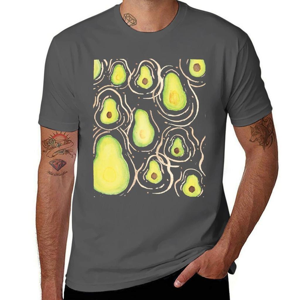 Avocado Dream TShirt Vintage Print Crew Neck Tee TShirt