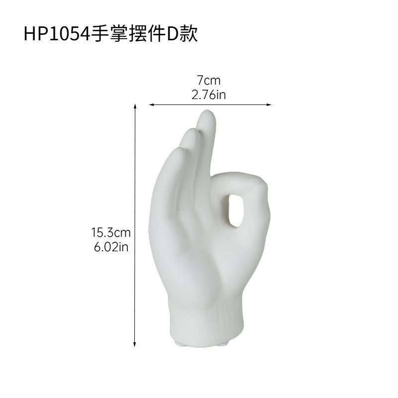 Creative Jewelry Rack Ring Storage Rack Finger Palm Ceramic Figurine Necklace Display Stand Desktop Bracelet Holder Ornament