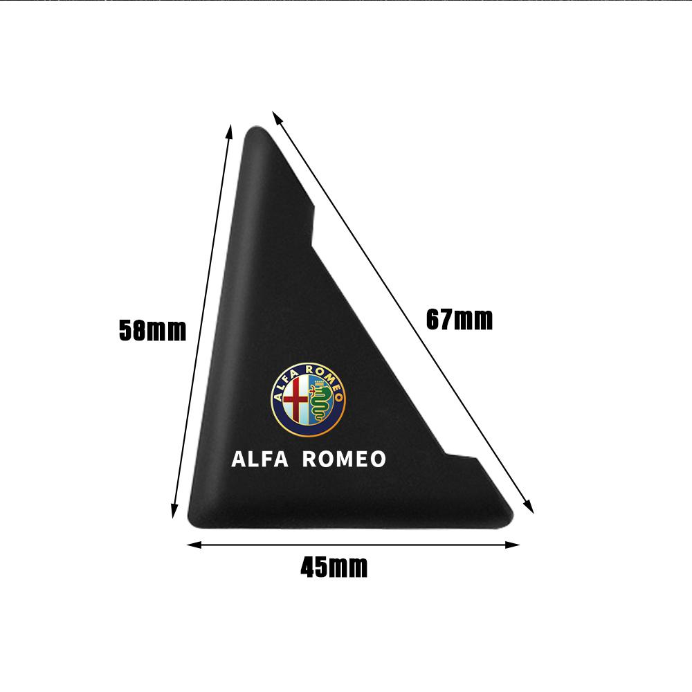 YFK1 2PC Car Door Corner Cover Bumper Crash Scratch Protector Sticker For Alfa Romeogiulia stelvio 159 147 156 166 Mito Stelvio Brera