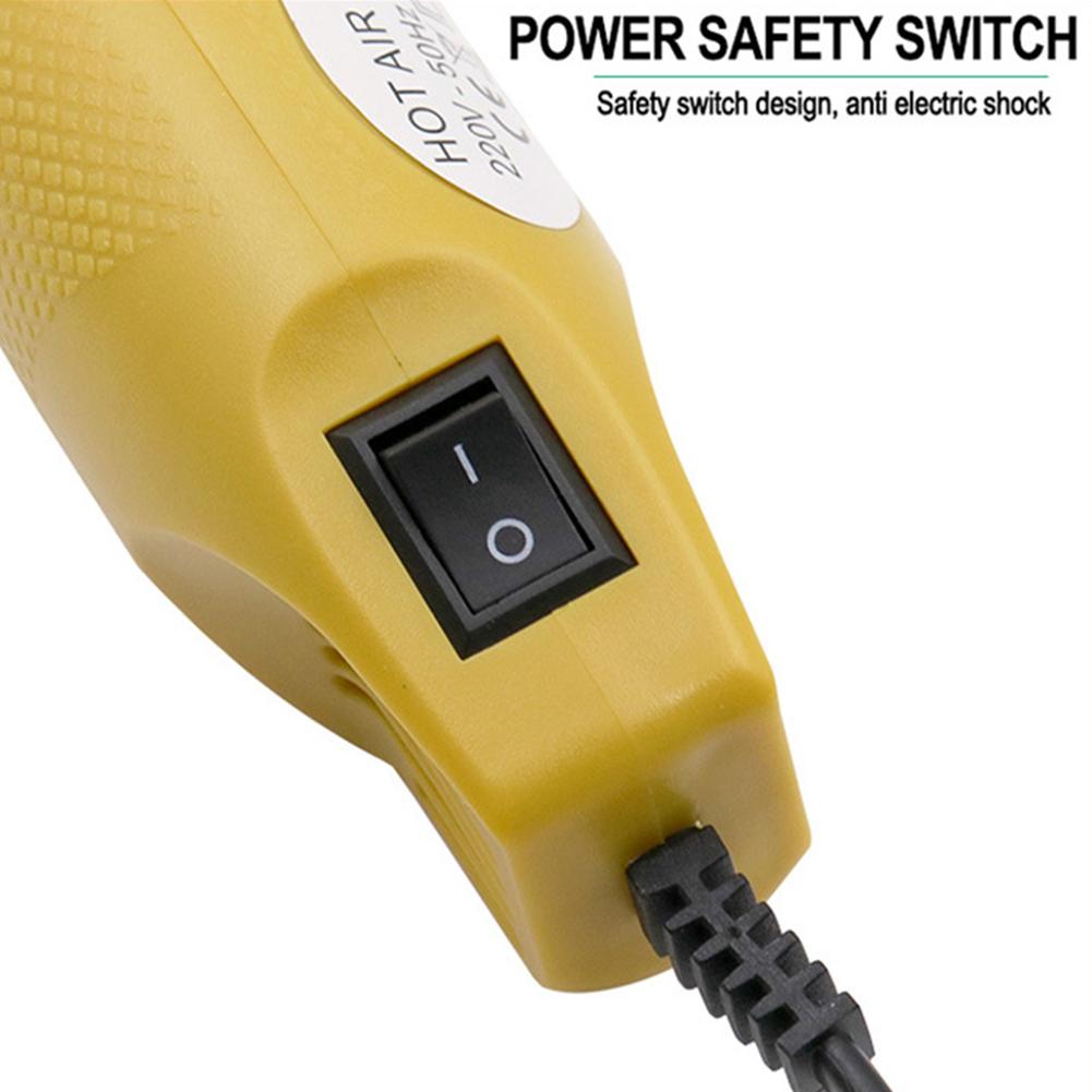 Electric Heat Gun Fast Heat 300W Mini Handheld Heat Gun 1m Long Cable 220V Portable Heat Gun for DIY Shrink Tubing Rubber Stamp
