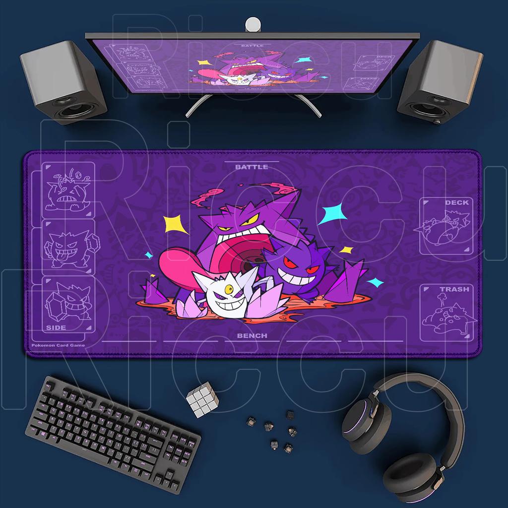 2026 New P-Pokemons Gengar Gyarados Mouse Pad Large Game XXL Pc Keyboard Desk Mat Carpet Rubber Tapis Souris HD Notbook Mousepad