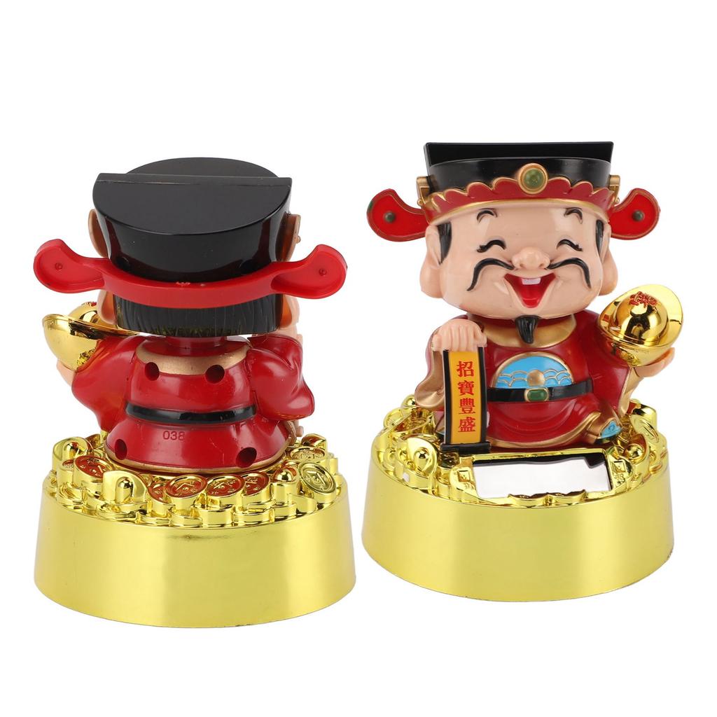 Solar Schwingende Gott des Reichtums Figur Statue Gott des Glücks Auto Armaturenbrett Ornament Feng Shui Dekor