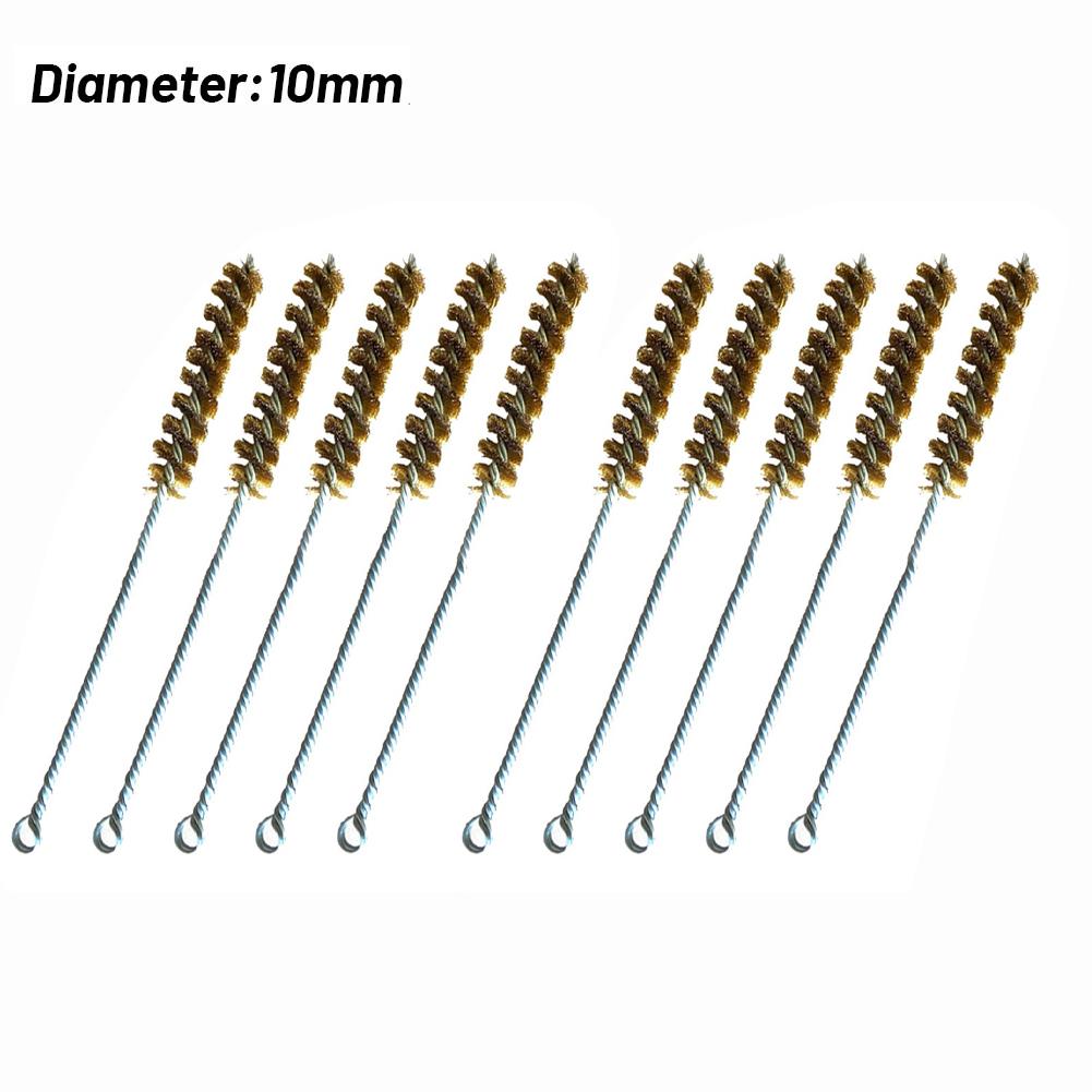 Cleaning Brush Set Pipe Cleaning Tool Cleaning Pipes Comprehensive Brush Set Tool For Metal Tubes Brush Set 10mm
