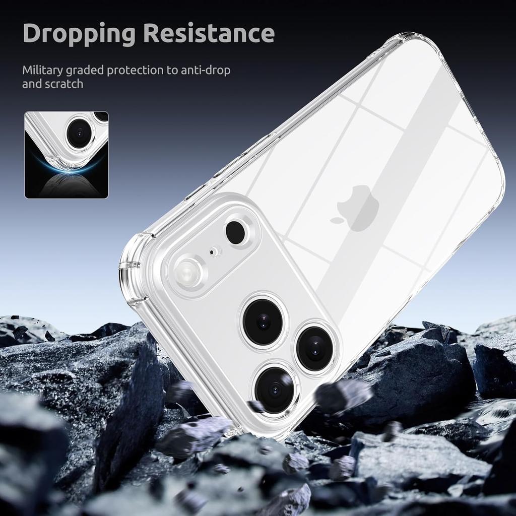 Ecken Stoßfest Klare Hülle Für iPhone 17 Pro Max Air 16E 16 E Plus 15 14 13 Mini 12 11 X S XS XR SE 2022 2020 7 8 6 6S 17Pro Handyhülle Zubehör