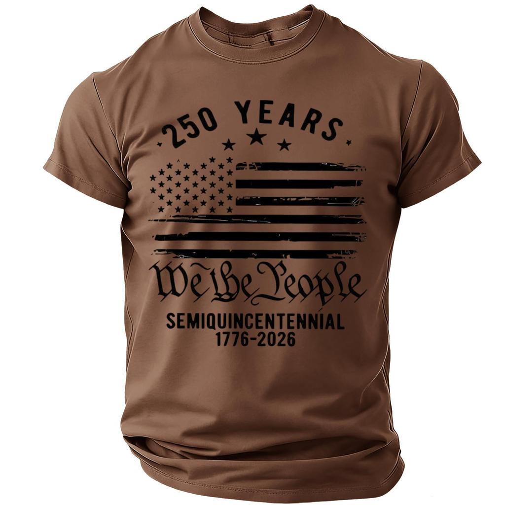 Men's Casual Round Neck Lightweight Breathable Short-Sleeve Top