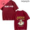 Chicken Game Theme 100Cotton Summer TShirt Shortsleev Tops Breathable Printed Fashion Mens Womens High Quality Oneck
