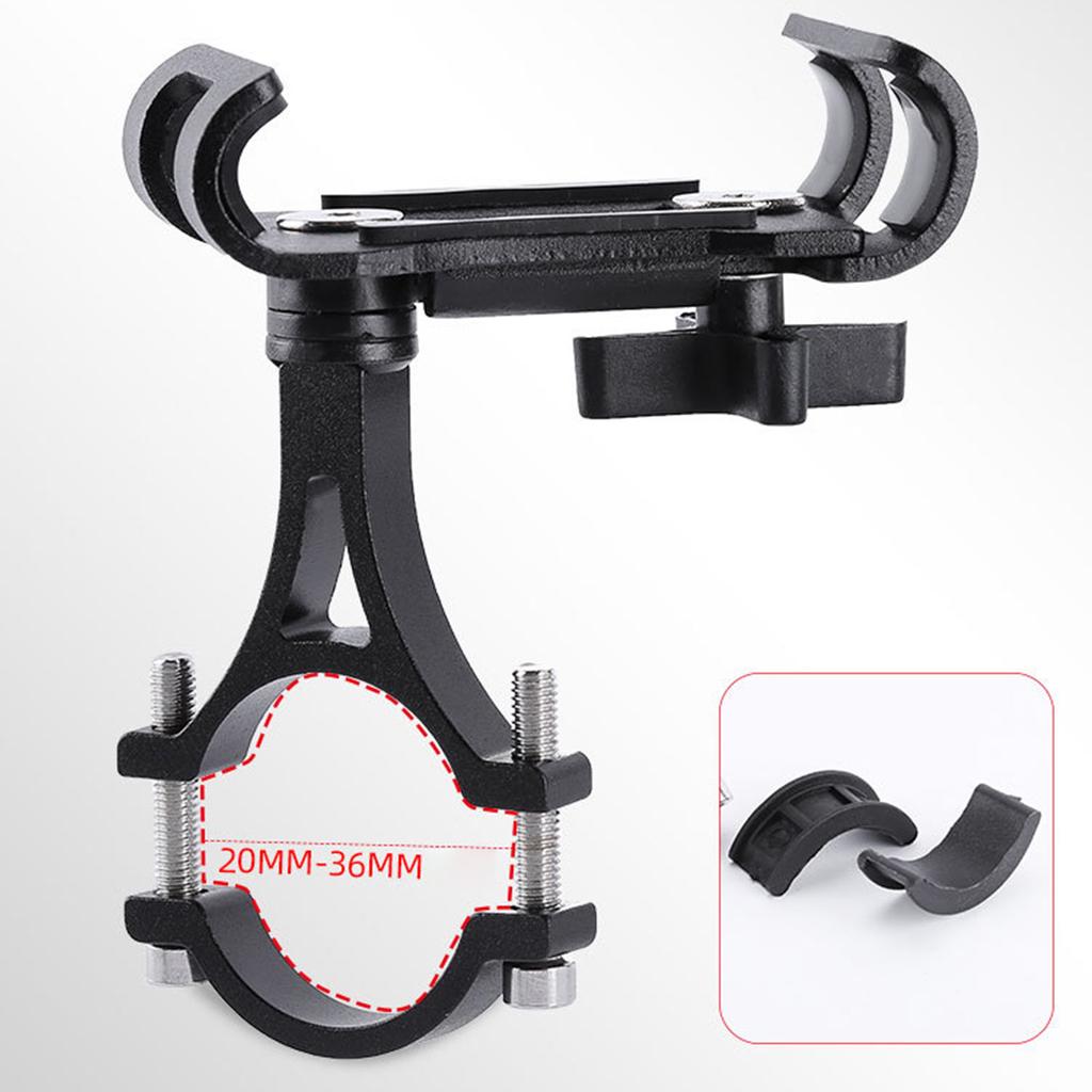 Bike Phone Mount Universal 360 Degree Rotatable Aluminum Alloy Cycling Mobile Holder