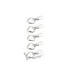 5PCS Sewing Zippers Puller Head Heart Shape Detachable Metal Zipper Slider Repair Kits for Bags Backpack Coat Zipper Pull Tab