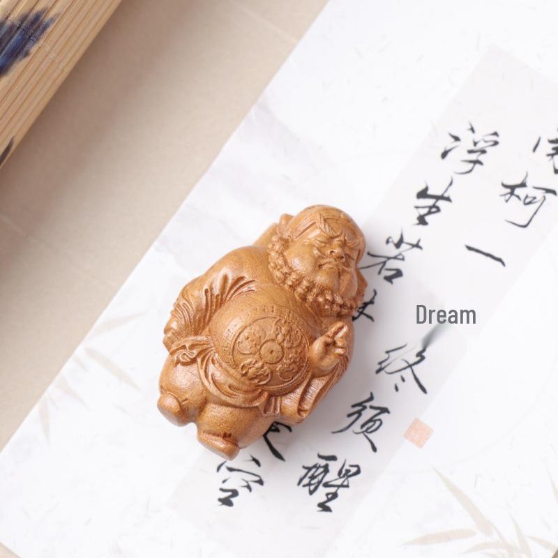Lightning-Struck Jujube Wood Handcraft – Stress-Relief Wooden Carving with Natural Wood Handle
