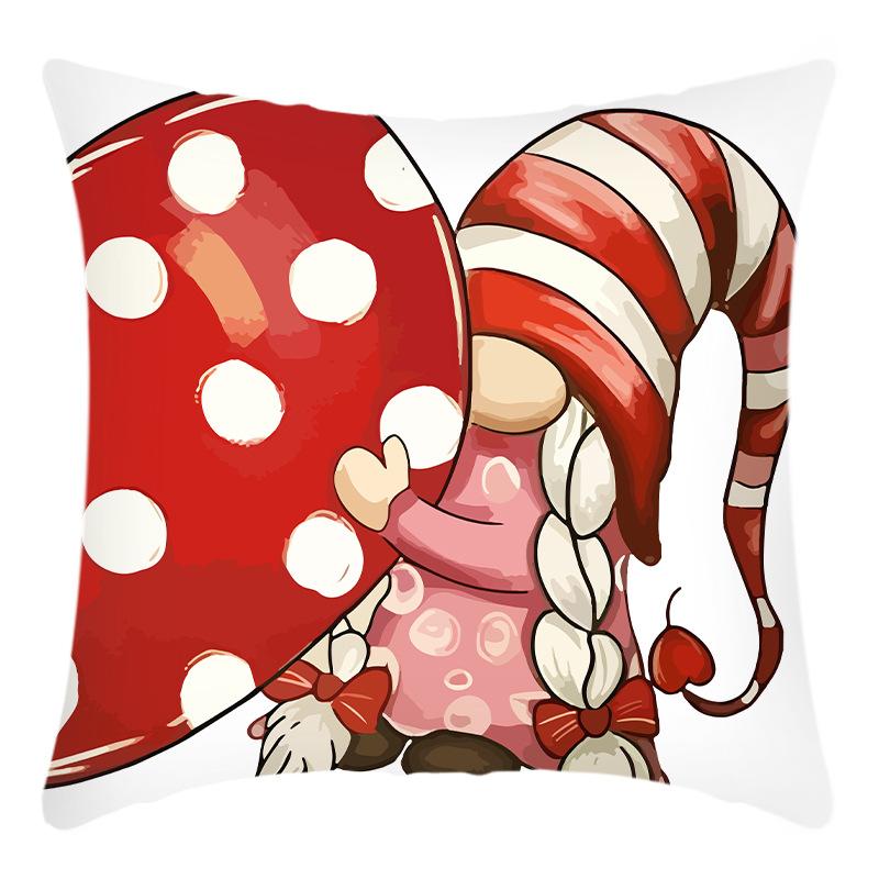 Neue Valentinstag Leinen Kurzer Plüsch Kissenbezug Kissen Auto Sofa Kissen Kissenbezug