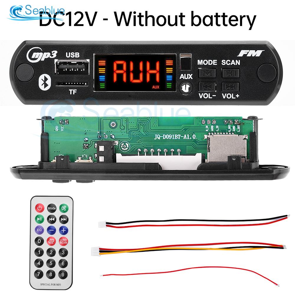 DC 5V 12V Car MP3 WMA/WAV/APE Decoder Board Audio MP3 Player USB TF FM Radio Module Wireless Bluetooth 5.0 For Car