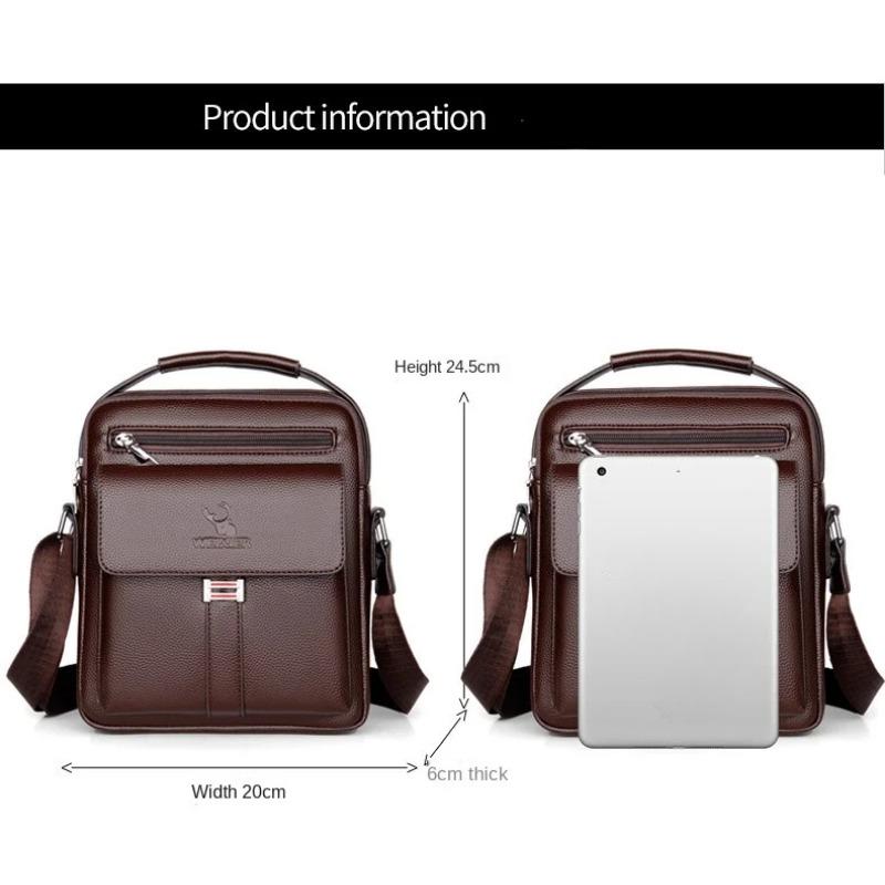 Men's Shoulder Bag with Large Capacity, Waterproof and Wear-resistant