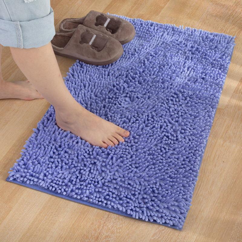 Chenille Floor Mat Bathroom Entrance Mat Bathroom Water Absorption Non-Slip Floor Mat Bedroom Carpet Kitchen Door Mat