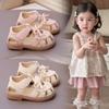 Girls' Princess Hollow-Out First Walkers Anti-Kick Baby Sandals for Toddlers Beach Shoes Girl's Dress Shoes