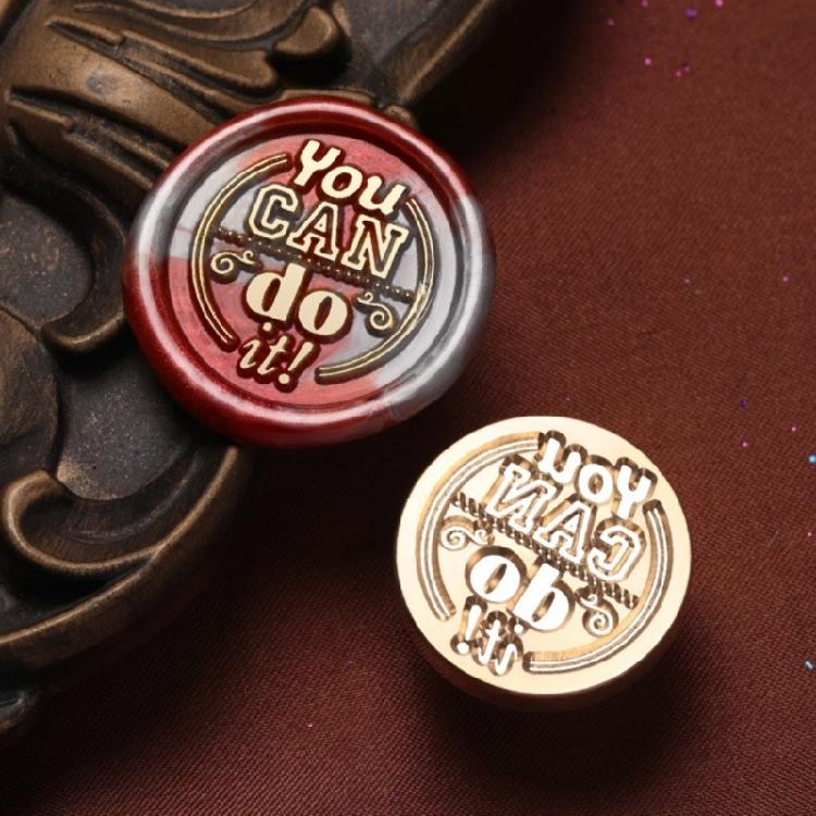 Envelope Emboss Wax Seal Stamp Head Removable Sealing Brasses Stamp Head Gift