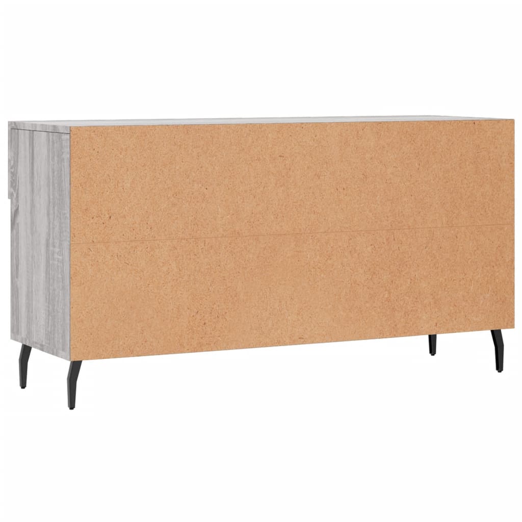 Shoe Bench Gray Sonoma 102x35x55 cm Particleboard