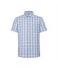 Dagseusyeocheu Linen Blend Medium Check Casual Short Sleeve Shirt_Dls3Shcs121B1