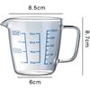 250ml 500ml Heat-resisting Glass Measuring Cup Milk Scale Microwave Measure Jug (250ml)