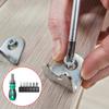 Mini Magnetic Head Ergonomic Handle Ratchet Screwdriver Set with 6 Bits and 3 Ratchet Setting for Household Repair Tools