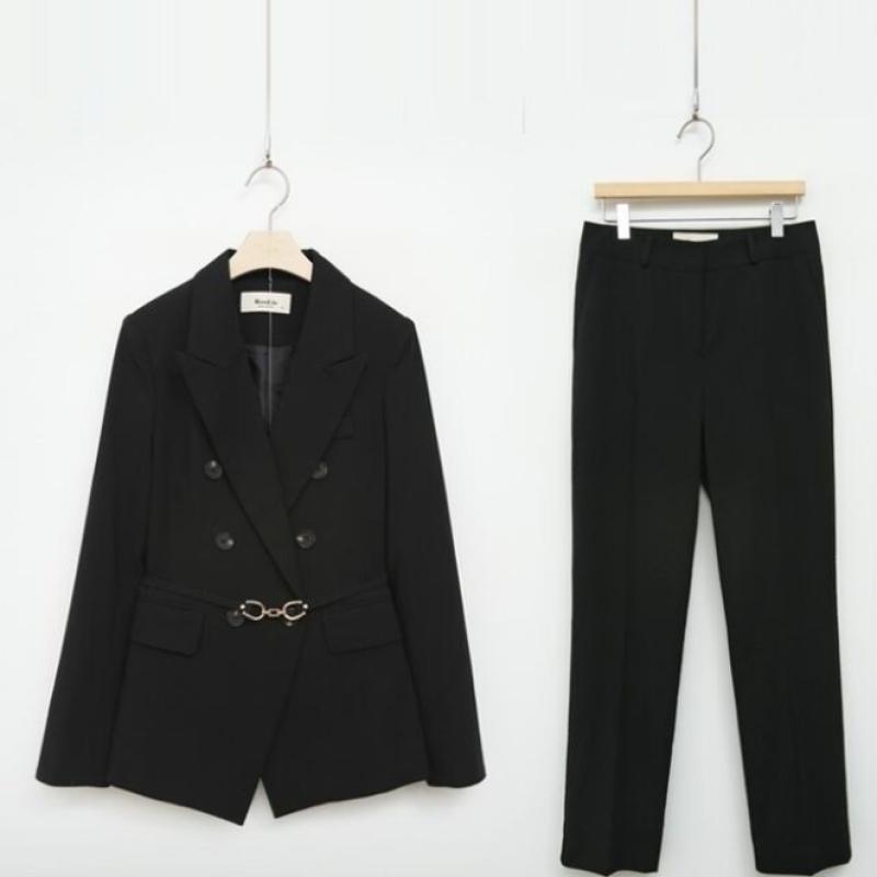 New Arrivals Open Run Women Basic Straight Fit Slacks Pants
