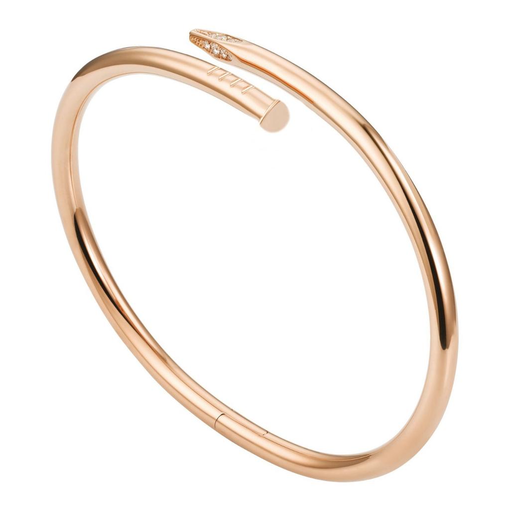 Diamant Armband Rose Gold Nagel Armband Damen Armband