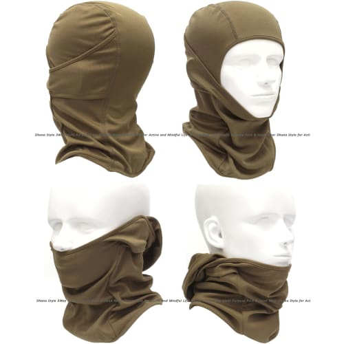 BXB Type 3-Way Tactical Face Mask, Army Balaclava, SWAT, Military Camouflage, Neck Warmer, Ear Caps, Versatile Headwear Breathable, Warm, Quick-Dryi