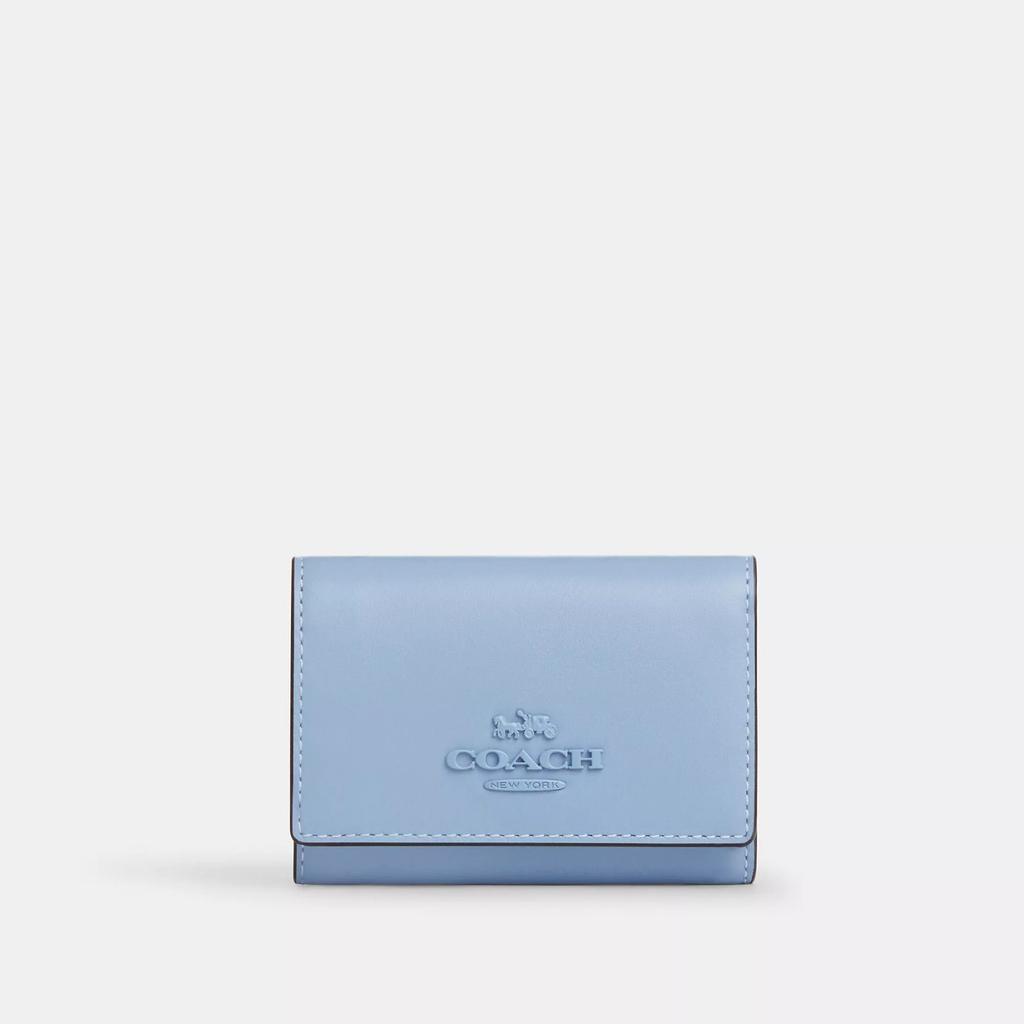 Coach Micro Wallet Silver Chalk