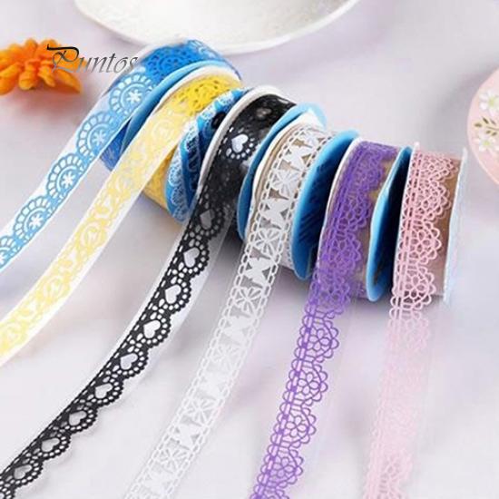Dekorativní páska na výrobu papíru s dutou krajkou 5 rolí DIY Craft Scrapbook