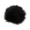 2Pcs Black Outdoor Lapel Microphone Windscreen Wind Muff Furry Cover 1.0cm