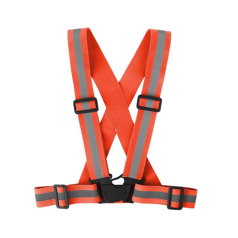 Outdoor Bicycle Reflective Belt Elastic Vest Night Running Cycling Reflective Stripe Safety Adjustable Vest Riding Equipment