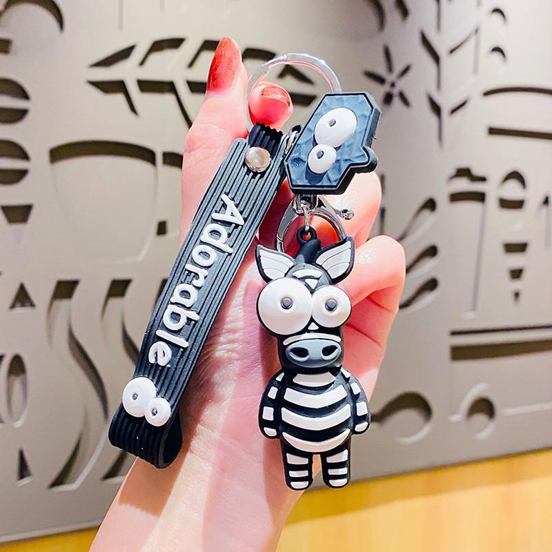 

Giraffe Zebra Funny Face Toy Key Chain Bag Decoration Pendant Children Gift зебра